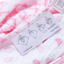 Load image into Gallery viewer, Marquisette Swaddle Blanket - Brown Mod Circle (5676613730456)