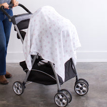 Load image into Gallery viewer, Marquisette Swaddle Blanket - Brown Mod Circle (5676613730456)