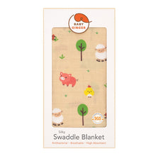 Load image into Gallery viewer, Silky Swaddle Blanket - Happy Farm (6259334938776)
