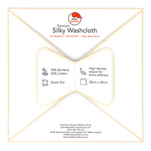 Load image into Gallery viewer, Silky Washcloth - Blissful Bunnies (6541151568024)