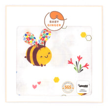 Load image into Gallery viewer, Silky Washcloth - Buzzing Beez (6245293490328)