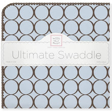 Load image into Gallery viewer, Ultimate Swaddle Blanket - Brown Mod Circle (5659844051096)