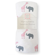 Load image into Gallery viewer, Marquisette Swaddle Blanket - Safari Fun (5660024635544)