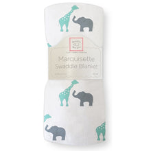 Load image into Gallery viewer, Marquisette Swaddle Blanket - Safari Fun (5660024635544)