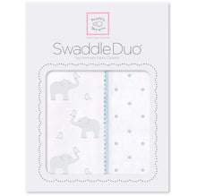 Load image into Gallery viewer, SwaddleDuo - Elephant and Chickie (Set of 2) (5660140863640)