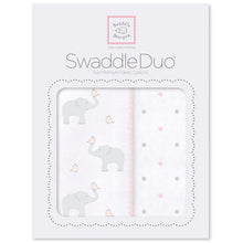 Load image into Gallery viewer, SwaddleDuo - Elephant and Chickie (Set of 2) (5660140863640)