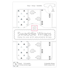 Load image into Gallery viewer, Swaddle Wraps - Hedgehog (Set of 3) (5663955746968)