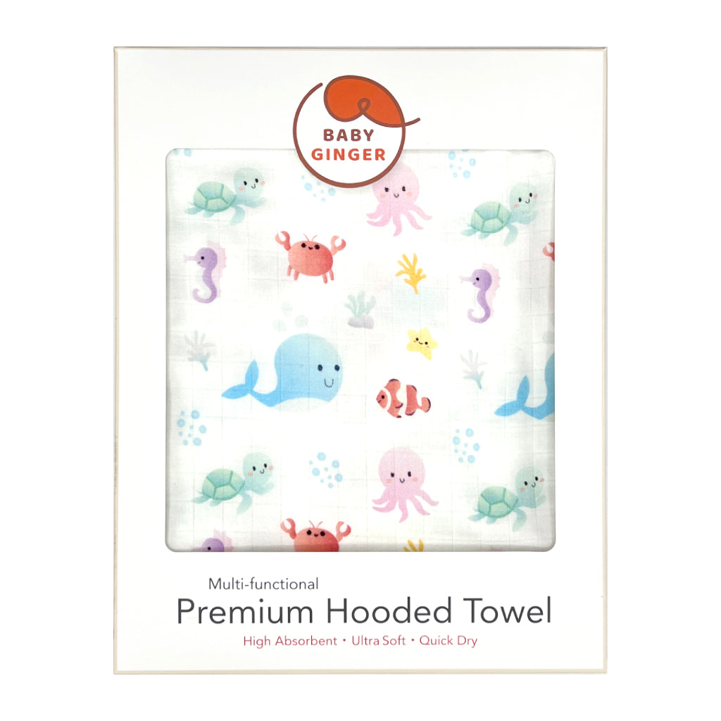 Premium Hooded Towel - Under Water Kingdom (7831770497176)