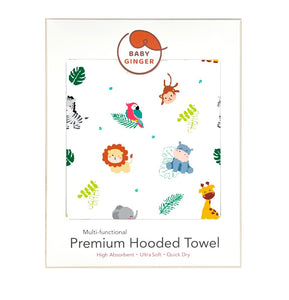 Premium Hooded Towel - Welcome To Safari (7831772758168)