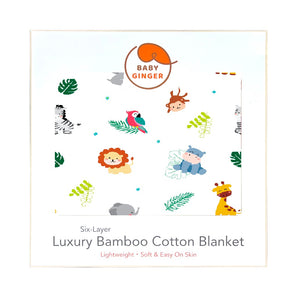 Silky 6 Layer Blanket - Welcome to Safari (7831758667928)