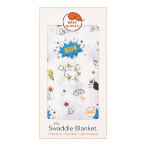 Silky Swaddle Blanket - BOOM! (6259338412184)