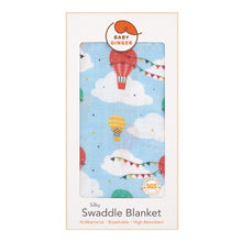 Load image into Gallery viewer, Silky Swaddle Blanket - Up Up And Away (6259336216728)
