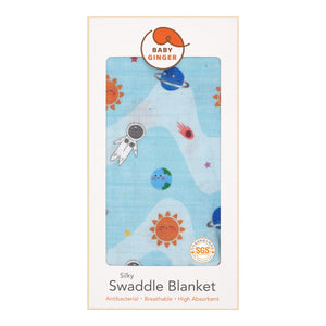 Silky Swaddle Blanket - Space Adventures (6259335102616)