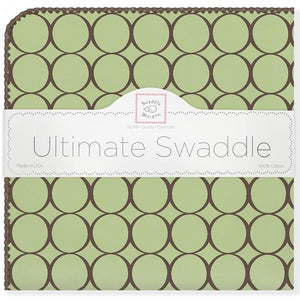 Ultimate Swaddle Blanket - Brown Mod Circle (5659844051096)
