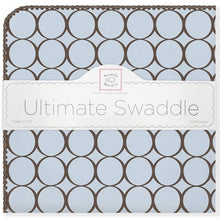 Load image into Gallery viewer, Ultimate Swaddle Blanket - Brown Mod Circle
