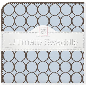 Ultimate Swaddle Blanket - Brown Mod Circle (5659844051096)