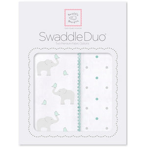 SwaddleDuo - Elephant and Chickie (Set of 2)