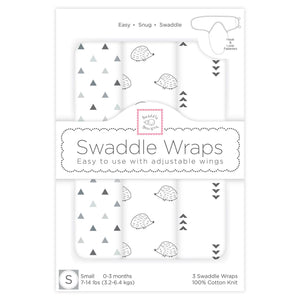 Swaddle Wraps - Hedgehog (Set of 3) (5663955746968)