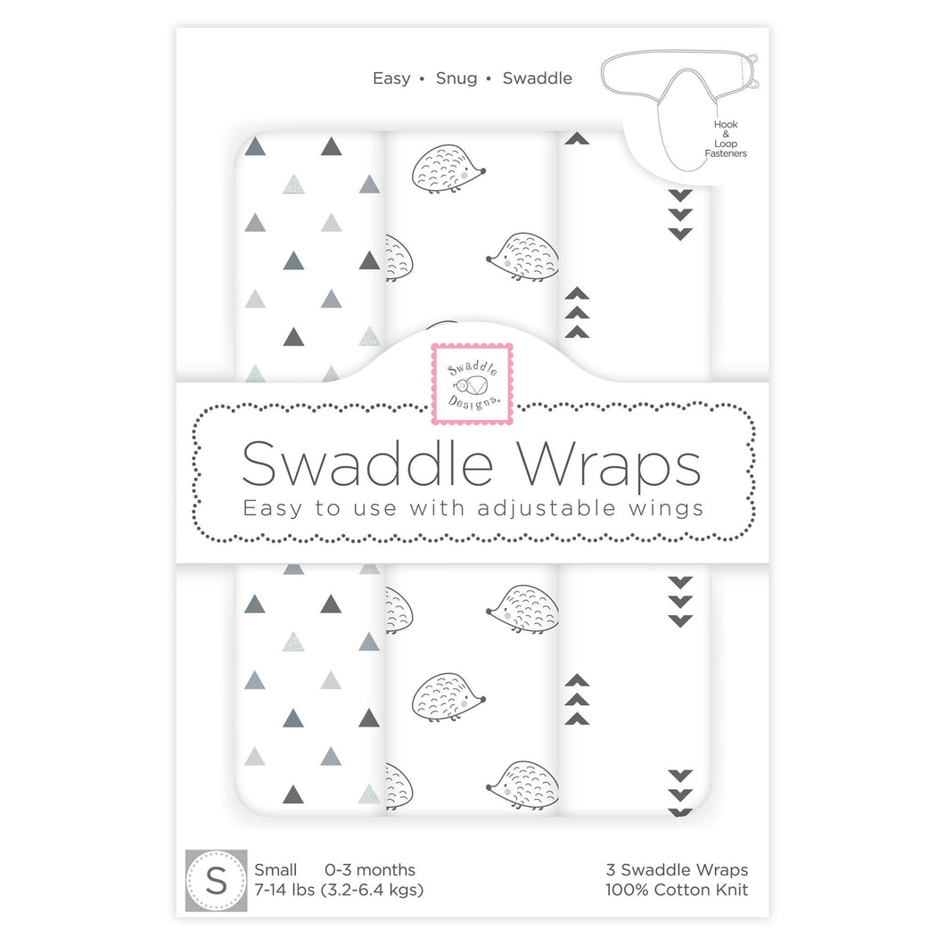 Swaddle Wraps - Hedgehog (Set of 3)
