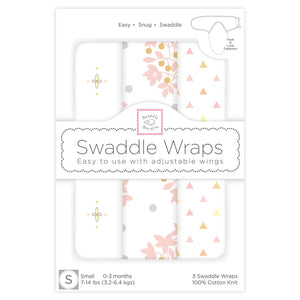 Swaddle Wraps - Heavenly Floral (Set of 3) (5663976358040)