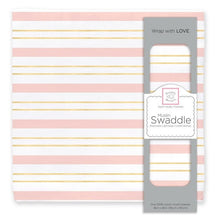 Load image into Gallery viewer, Muslin Swaddle - Stripe Shimmer
