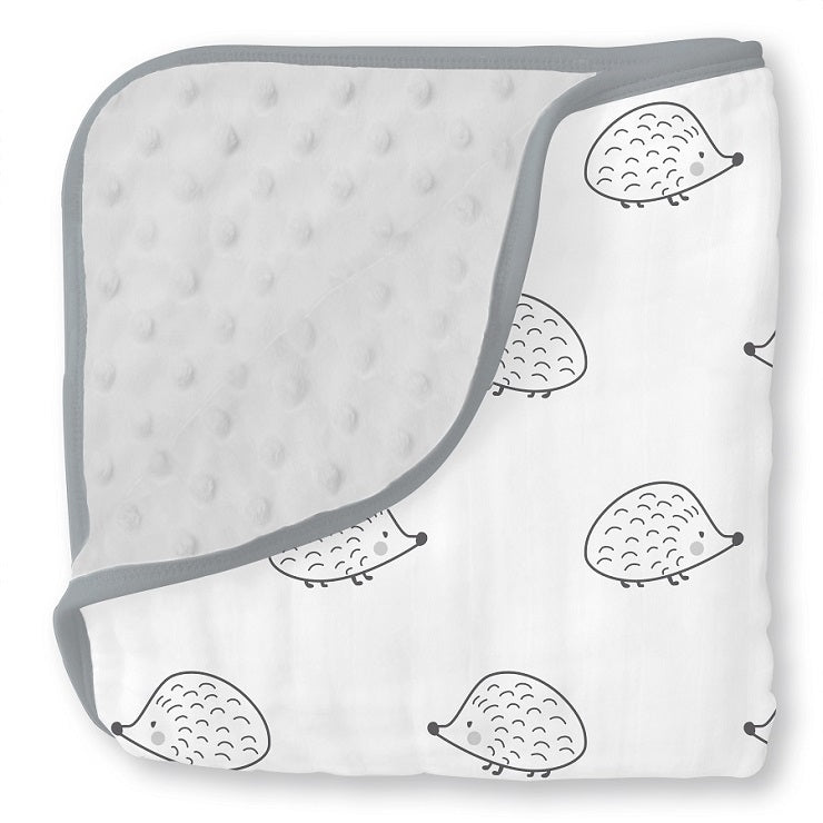 Muslin Snuggle Blanket - Hedgehog (5668247896216)