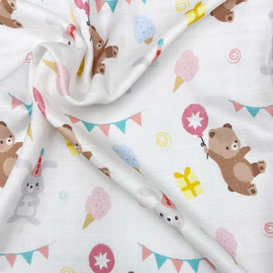 [New Design Upgrade]Silky Swaddle Blanket - Party Time